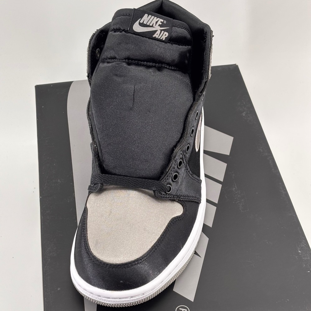 Nike‎ Air Jordan 1 Retro High OG Womens 8 Black Grey Satin Shadow FD4810-010 New - Picture 5 of 8